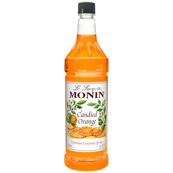Monin Monin Candied Orange Syrup 1 Liter Bottle, PK4 M-FR087F - main